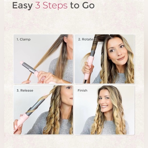 New! SEALED Tymo ROTA Pink Rotating 1 Inch
Curling Iron‎ - Picture 7 of 11